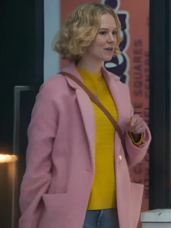Black Mirror S07 Rosy McEwen Pink Wool Coat