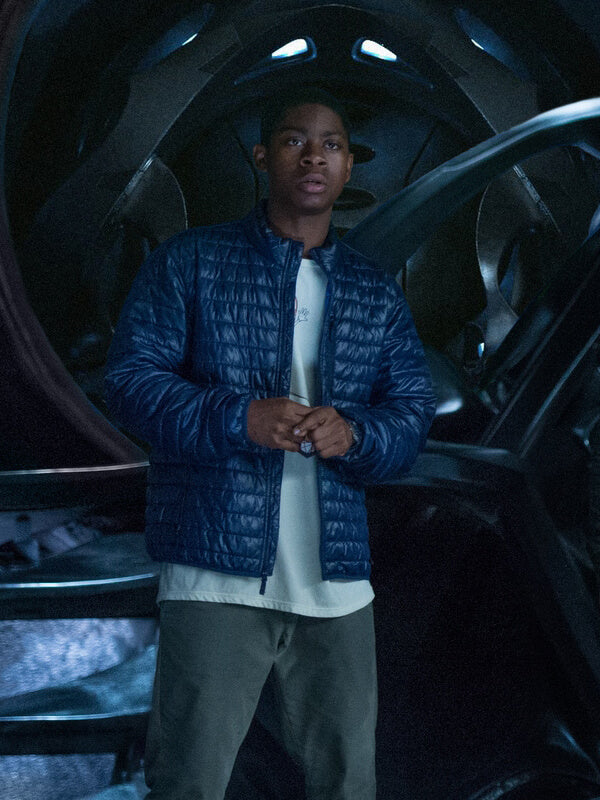 Blue Ranger Power Rangers RJ Cyler Blue Jacket
