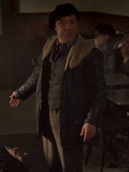 Boardwalk Empire Stephen Graham Brown Leather Coat