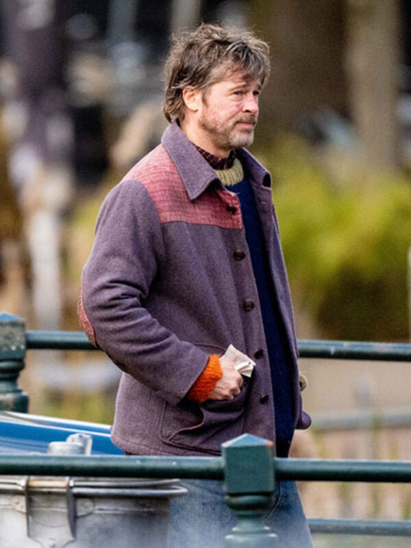 Brad Pitt The Riders 2027 Wool Jacket