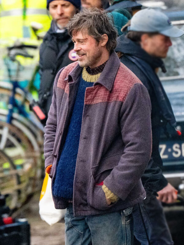 Brad Pitt The Riders 2027 Wool Jacket