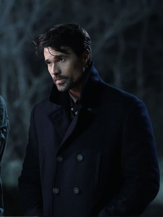 Brett Dalton Found S01 Mark Trent Wool Coat