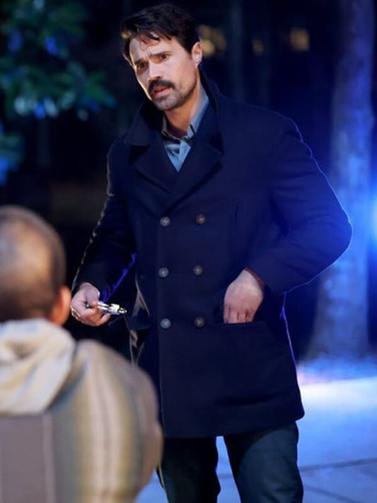 Brett Dalton Found S01 Mark Trent Wool Coat