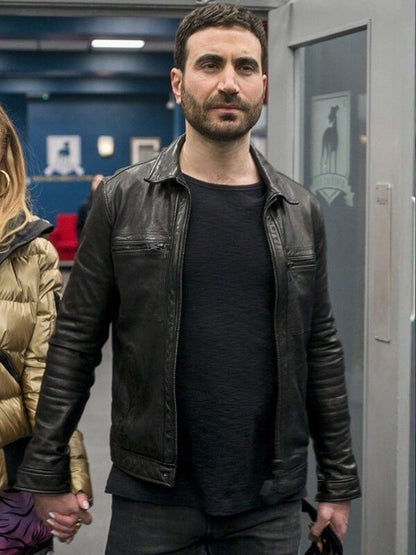 Brett Goldstein Ted Lasso S02 Black Leather Jacket