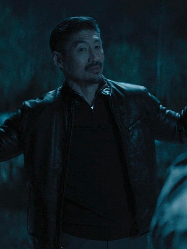Brian Tee Reacher Quinn Black Leather Jacket