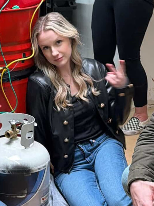 Bride for the Quarterback Christine Oswald Black Jacket