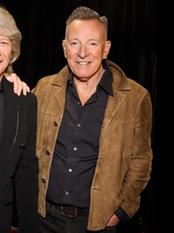 Bruce Springsteen Brown Suede Leather Jacket