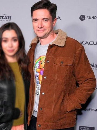 Buddy 2026 Topher Grace Shearling Corduroy Jacket