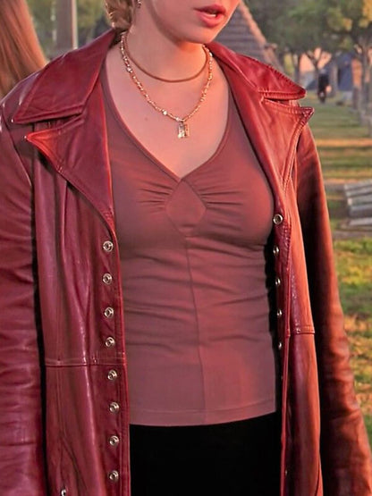 Buffy The Vampire Slayer Willow Rosenberg Red Leather Jacket