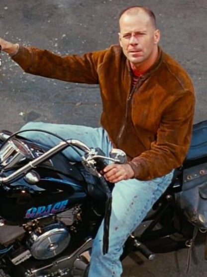 Butch Coolidge Pulp Fiction Brown Suede Jacket