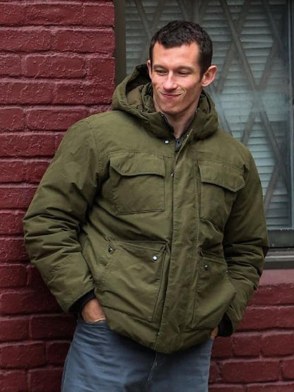 Callum Turner One Night Only 2026 Green Puffer Jacket