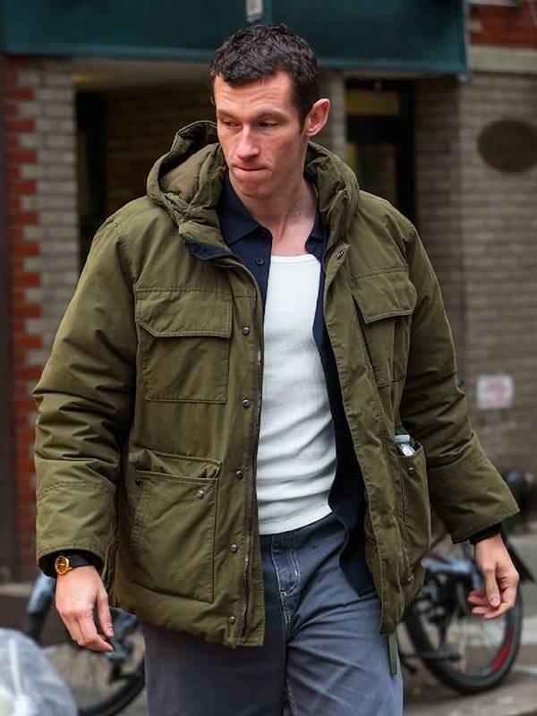 Callum Turner One Night Only 2026 Green Puffer Jacket