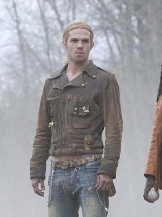 Cam Gigandet Twilight James Distressed Leather Jacket