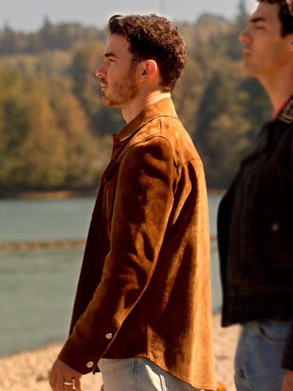 Camp Rock 3 Kevin Jonas Brown Suede Jacket
