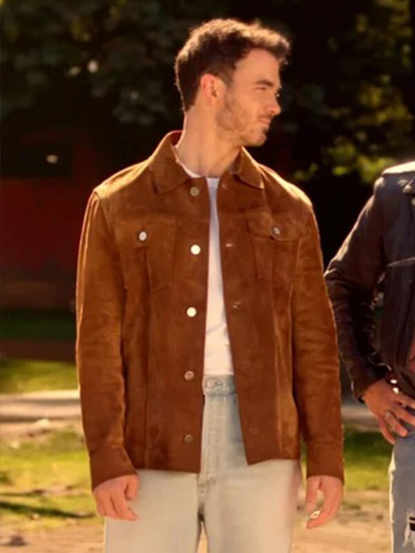 Camp Rock 3 Kevin Jonas Brown Suede Jacket