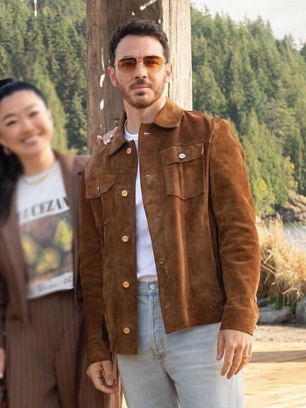 Camp Rock 3 Kevin Jonas Brown Suede Jacket