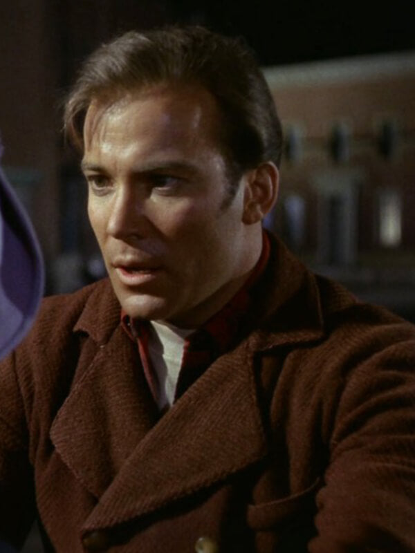 Captain James Star Trek William Shatner Brown Wool Coat