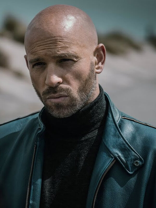 Carjackers 2025 Franck Gastambide Black Leather Jacket