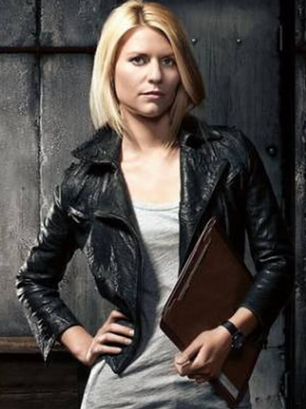 Carrie Mathison Homeland Black Leather Jacket