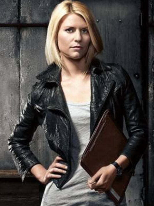 Carrie Mathison Homeland Black Leather Jacket