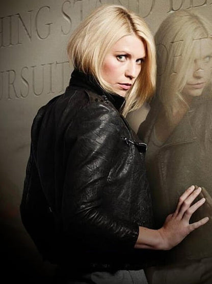 Carrie Mathison Homeland Black Leather Jacket