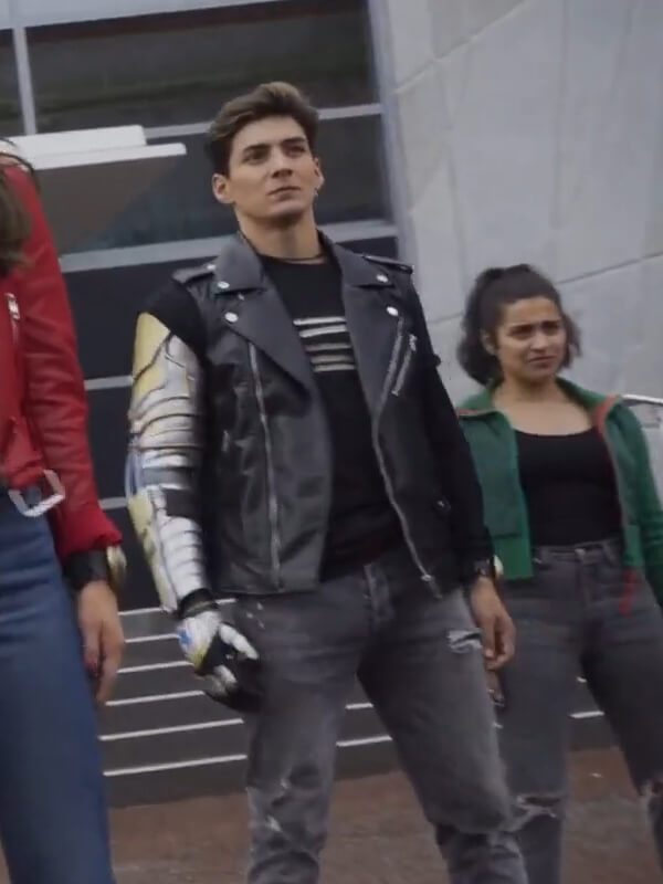 Chance Perez Power Rangers Dino Fury Leather Vest