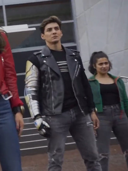 Chance Perez Power Rangers Dino Fury Leather Vest