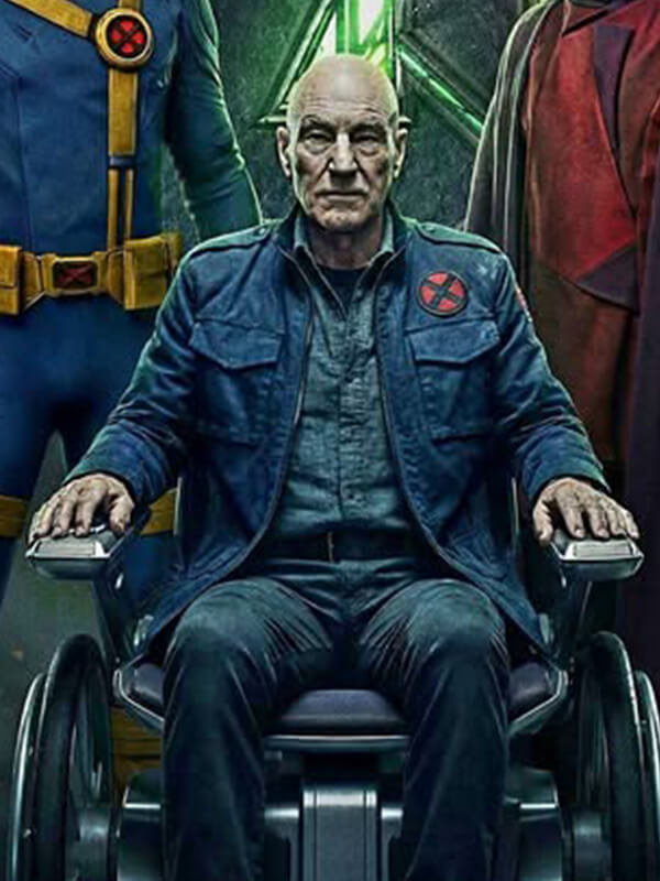 Charles Xavier Avengers: Doomsday 2026 Black Wool Jacket