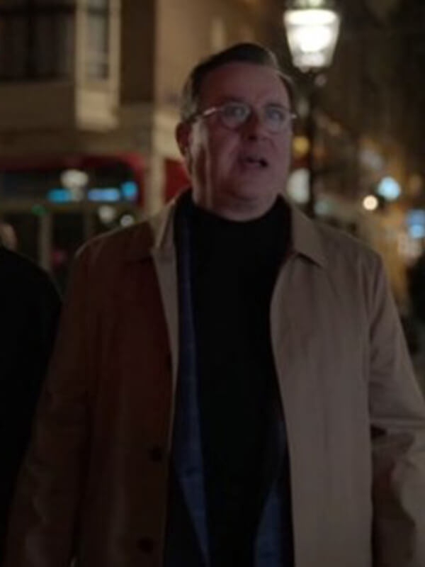 Charlie Hiscock Ted Lasso S03 Brown Cotton Coat
