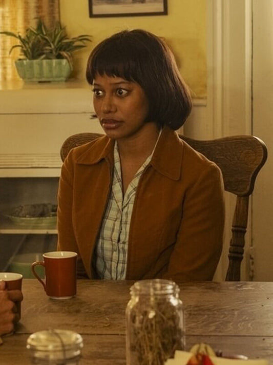  Charollte Hanlon IT: Welcome to Derry S01 Suede Jacket