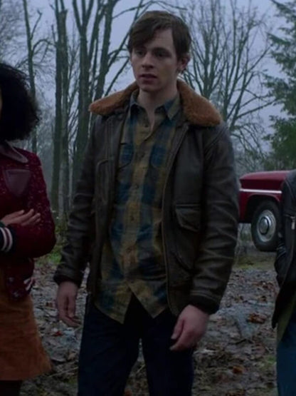 Chilling Adventures of Sabrina Harvey Kinkle Leather Jacket