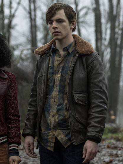 Chilling Adventures of Sabrina Harvey Kinkle Leather Jacket