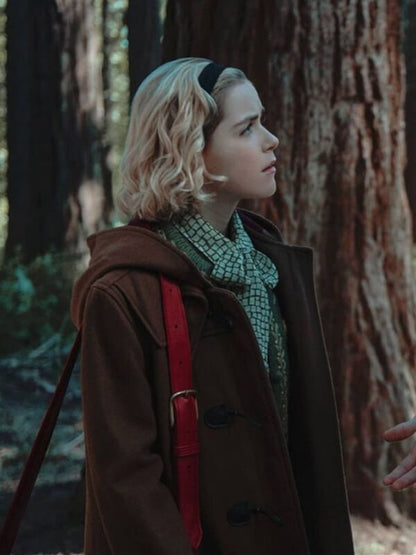 Chilling Adventures of Sabrina Kiernan Shipka Wool Duffle Coat