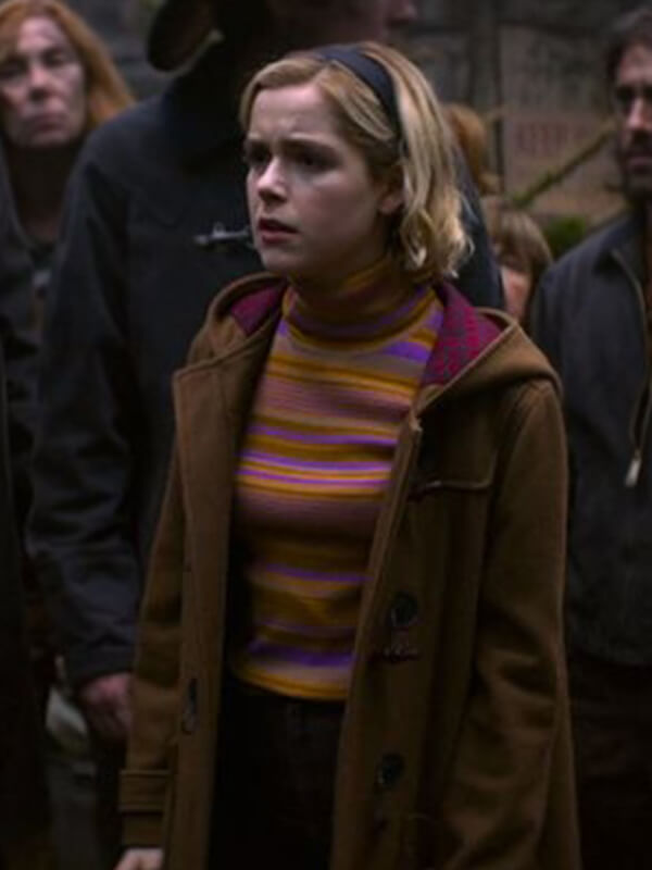 Chilling Adventures of Sabrina Kiernan Shipka Wool Duffle Coat