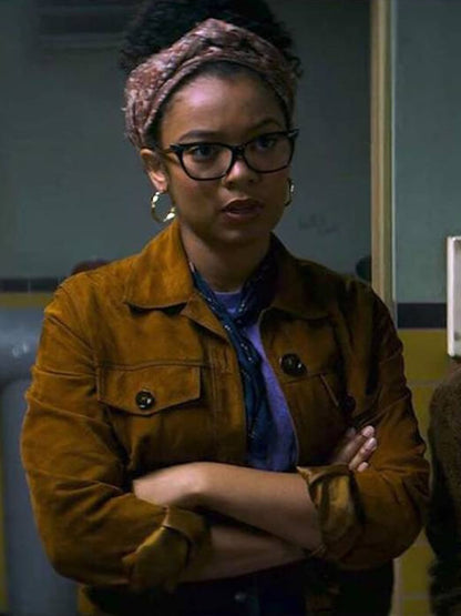 Chilling Adventures of Sabrina Rosalind Walker Suede Jacket