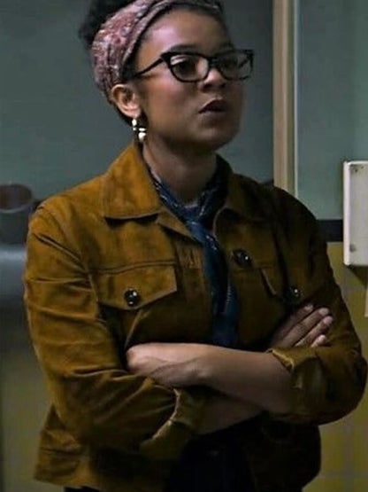 Chilling Adventures of Sabrina Rosalind Walker Suede Jacket