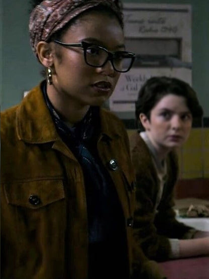 Chilling Adventures of Sabrina Rosalind Walker Suede Jacket