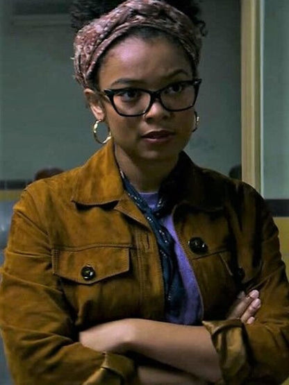 Chilling Adventures of Sabrina Rosalind Walker Suede Jacket