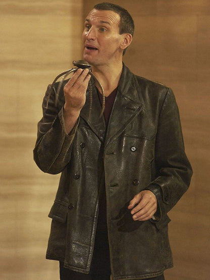 Christopher Eccleston Doctor Who Ninth Leather Coat