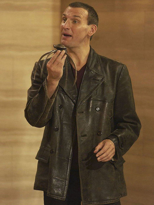 Christopher Eccleston Doctor Who Ninth Leather Coat