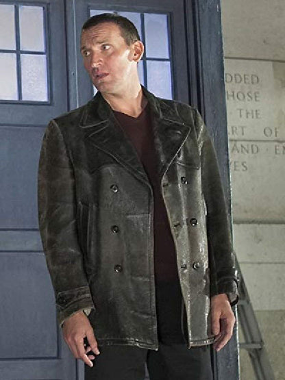 Christopher Eccleston Doctor Who Ninth Leather Coat