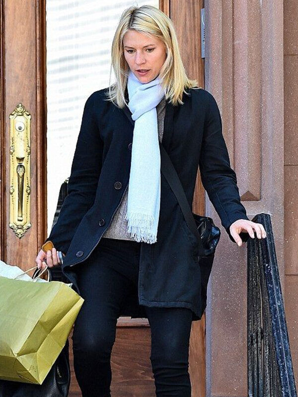 Claire Danes Homeland Black Wool Jacket