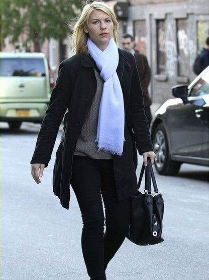 Claire Danes Homeland Black Wool Jacket
