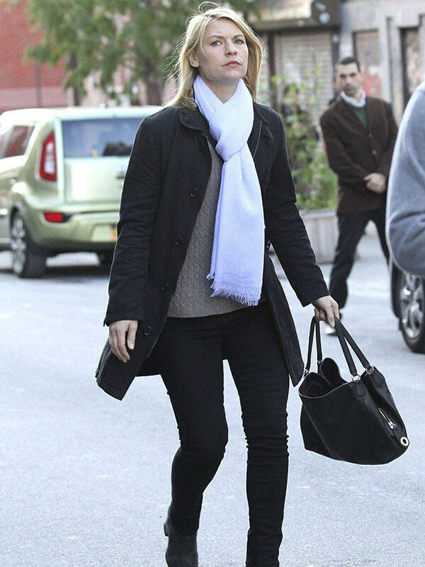 Claire Danes Homeland Black Wool Jacket
