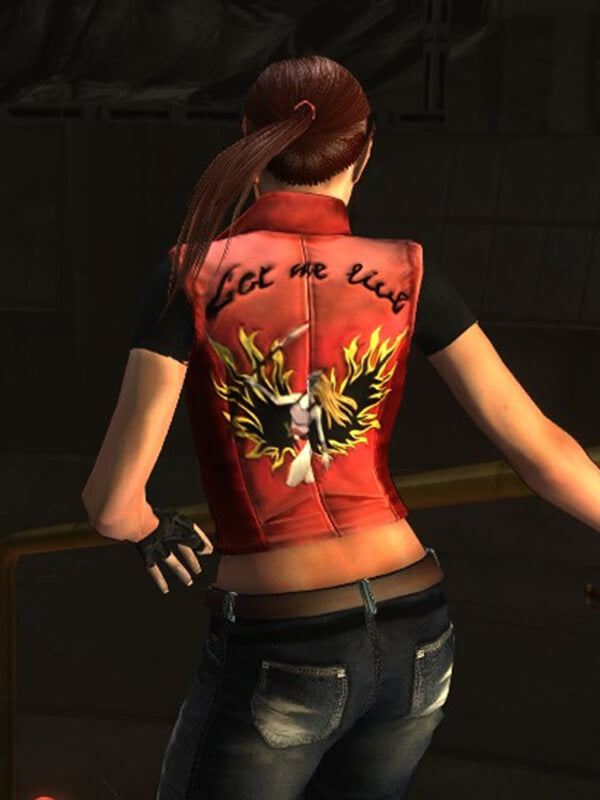 Claire Redfield Resident Evil Code Veronica Leather Vest