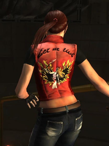 Claire Redfield Resident Evil Code Veronica Leather Vest