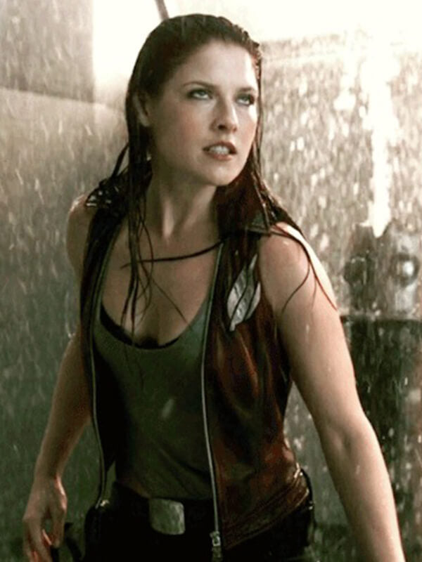 Claire Redfield Resident Evil The Final Chapter Red Leather Vest