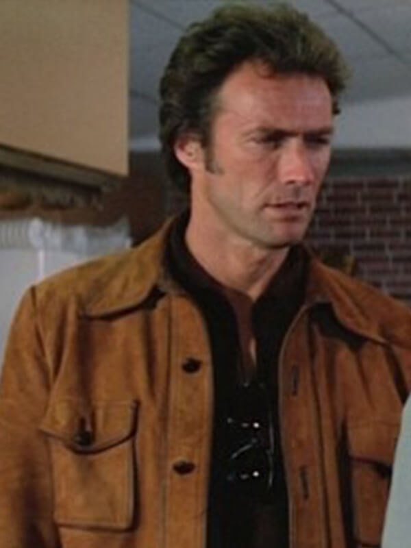 Clint Eastwood The Enforcer Brown Suede Jacket