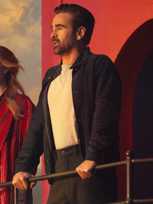 Colin Farrell A Big Bold Beautiful Journey Suede Jacket