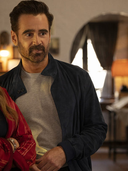 Colin Farrell A Big Bold Beautiful Journey Suede Jacket